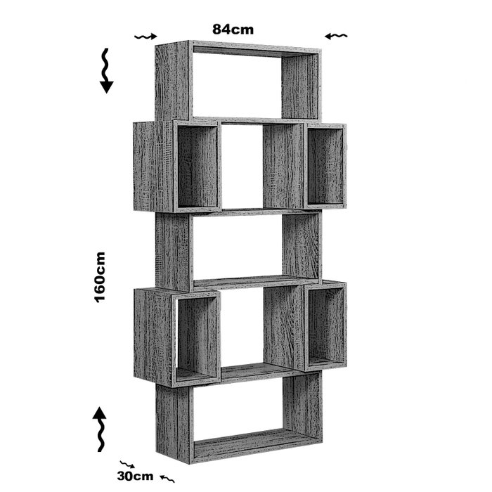 Hanah Home Estantería Box - Walnut